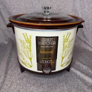 VINTAGE Hamilton Beach Scovill 6 Qt Crock Watcher Slow Cooker VGUC